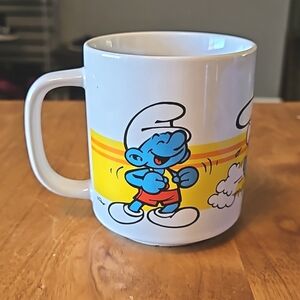 Vintage Sporty Smurf Coffee Mug
